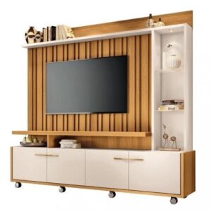 Estante Home para Tv até 60 Polegadas Ripado 4 Portas Titan hb Móveis