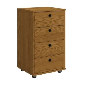 Gaveteiro Mesa De Cabeira Multiuso 4 Gavetas Classic – Freijo