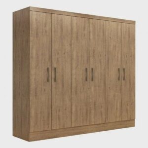 Guarda-Roupa Casal 6 Portas 2 Gavetas Paris Espresso Móveis