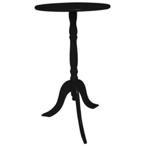 Mesa De Canto mdf Preta Wincy