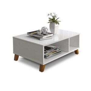 Mesa de centro sala de estar branco jordania